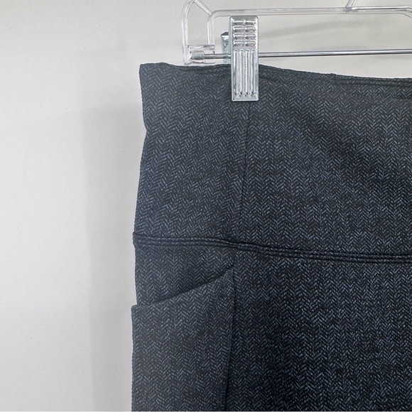 Athleta Black Blue Herringbone Mercer Tights Leggings Tights Pants Size M - Picture 12 of 16